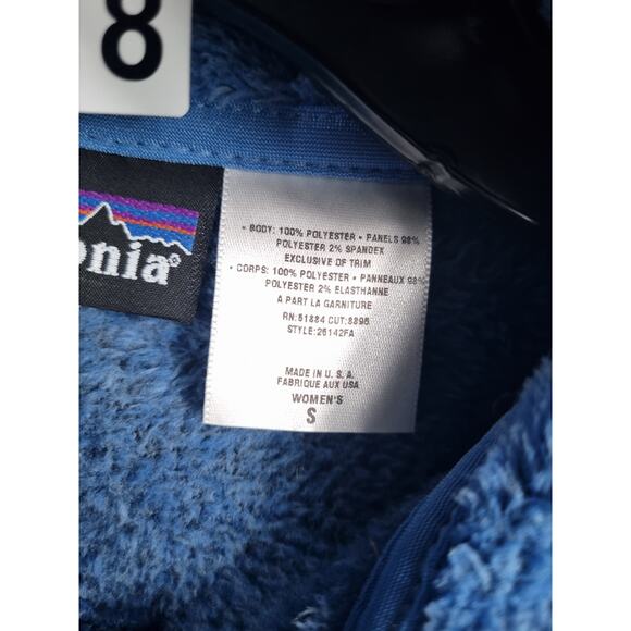 Patagonia R2 Fleece Jacket Womens Small Blue Polartec Full Zip Outdoor USA Made - Picture 4 of 10